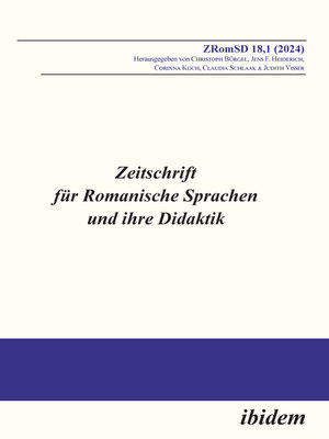 cover image of Zeitschrift für Romanische Sprachen und ihre Didaktik